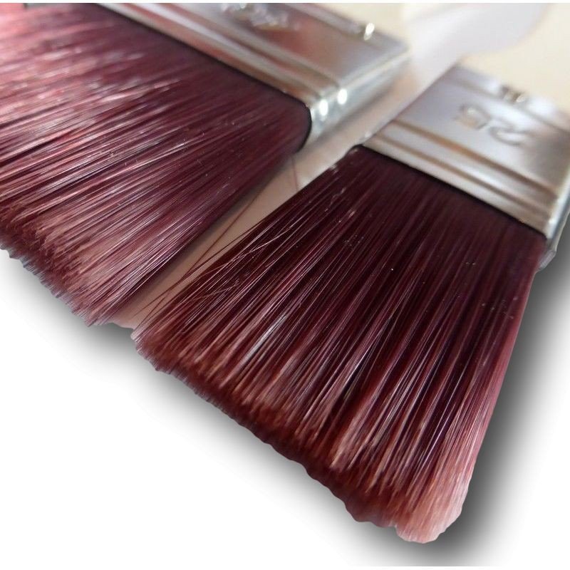 Pochette de 3 brosse manche longue polyamide brun - Pébéo – Image 3