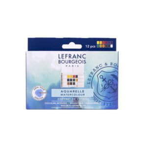 Boite aquarelle 12 couleurs lefranc & bourgeois
