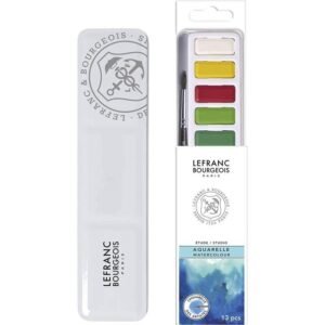 Boite aquarelle metalique 12 couleurs lefranc & bourgeois