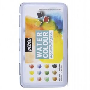 Boite aquarelle metalique pebeo 12 couleurs