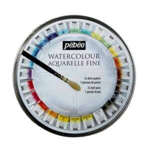 Boite aquarelle metalique pebeo 24 couleurs