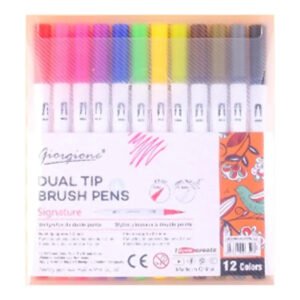 Pack de 12 feutres pinceau à double extrémité aquarelle - Giorgione