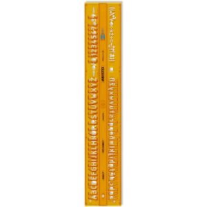 Trace lettre Normographe [5 - 7 - 10 MM ARK]