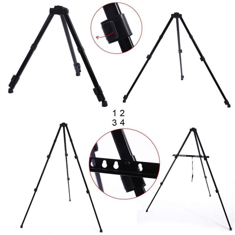 Chevalet portable en métal Pliable pour Peinture avec Sac – Image 3