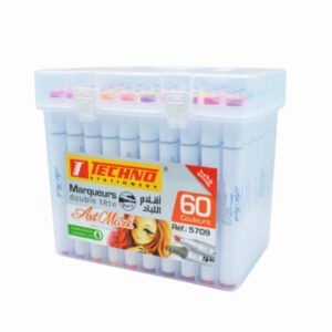 Marqueur Alcool Double Téte Artmark Boite 60 Couleurs