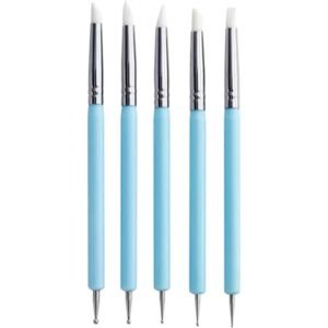 Set de 5 outils d'indentation d'argile en Silicone