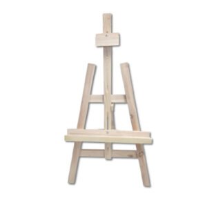 Chevalet de Peinture en Bois Rouge pour enfant 100cm
