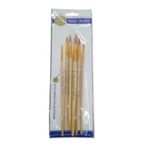 Pochette 6 Pinceaux Rond - Artist Brush