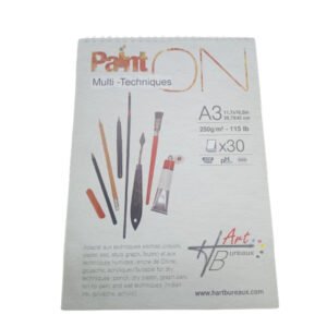 Bloc 30 Feuilles Multi-Technique 250g A3 Paint On