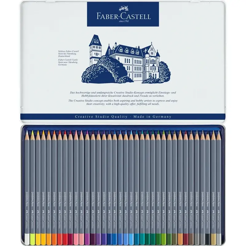 Crayon de couleur aquarelle 36 pièces Goldfaber Aqua - Faber Castell – Image 2