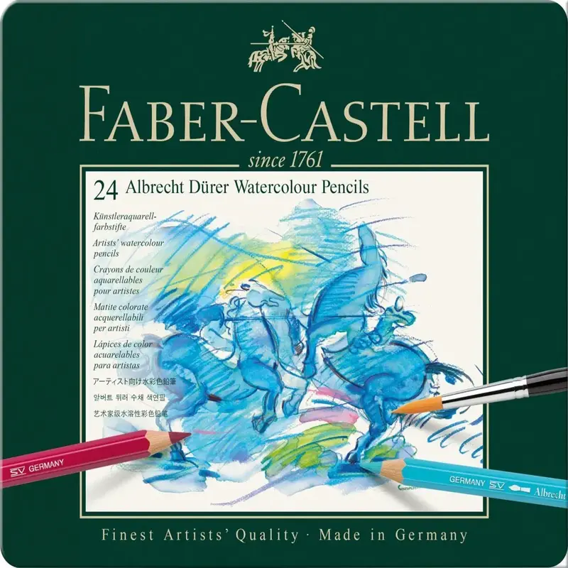 Boîte métal – 24 Crayons aquarelle ALBRECHT DÜRER – Faber-Castell