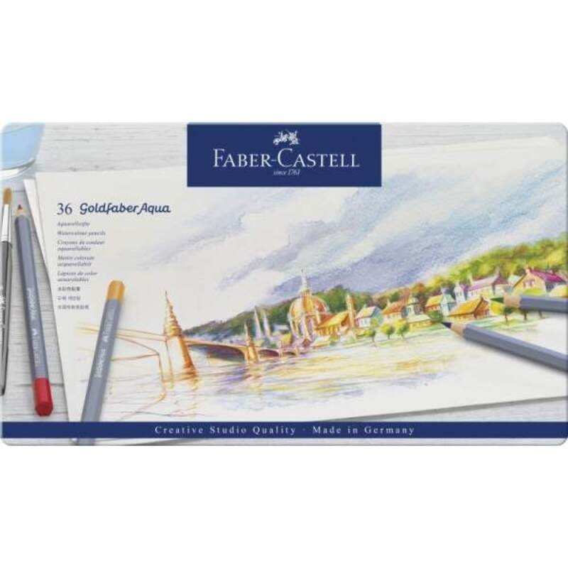 Crayon de couleur aquarelle 36 pièces Goldfaber Aqua - Faber Castell